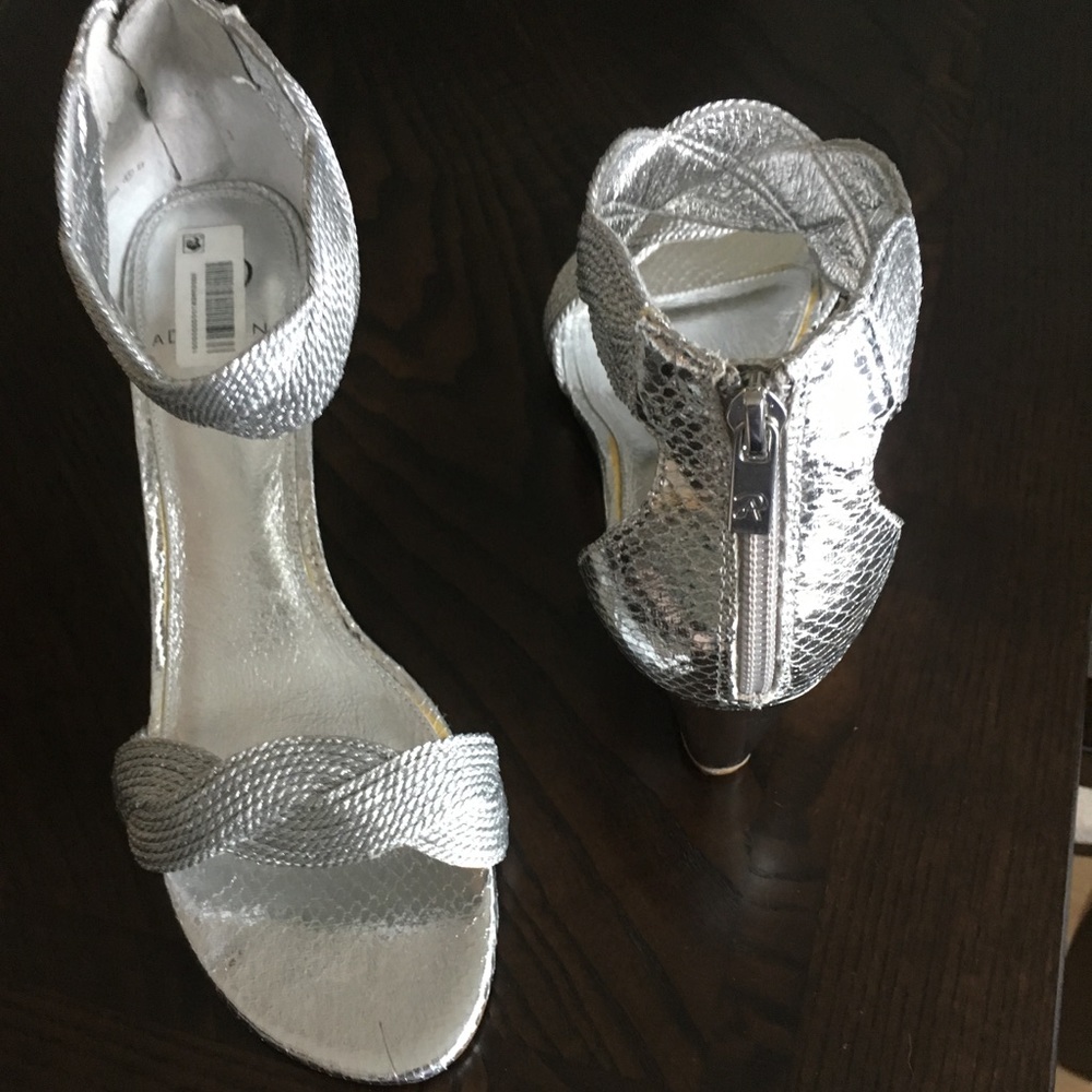 Silver Wedge Sandal